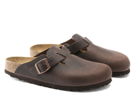 Klapki damskie/męskie Birkenstock BOSTON LEOI NARROW unisex brązowe (0860133)