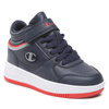 Buty sportowe dziecięce Champion Legacy REBOUND VINTAGE MID B GS sneakersy za kostkę na platformie granatowe (S32404BS518)