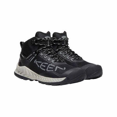Wyprzedaż - Buty trekkingowe męskie Keen NXIS EVO MID WP outdoorowe wodoodporne czarne (KE-1025911)