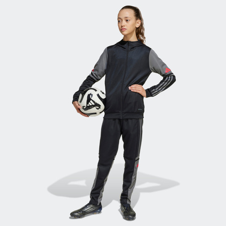 Bluza dla dzieci adidas Squadra 25 Hoodie czarno-szara (JD6087)