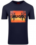 Koszulka na lato męska Hugo Boss T-shirt granatowa (50488952-405)