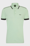 Koszulka Polo męska BOSS Paddy 1 Open Green regular fit zielona (50512995-388)