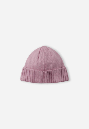 Czapka zimowa dziecięca Reima Beanie Kalotti Grey Pink Junior z certyfikowanej wełny różowa (5300232A-4500)