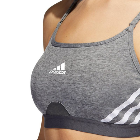 Stanik sportowy adidas Aeroreact Training Light-Support 3-Stripes Bra W (HC7870)