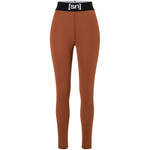 Legginsy termoaktywne damskie SUPER.NATURAL W Tundra 175 Tight brązowe (SNW020430/73B)