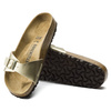 Klapki damskie Birkenstock Madrid Birko-Flor Gold narrow wąskie złote (1016107)