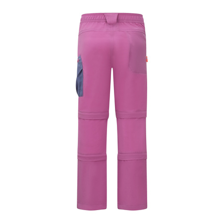 Spodnie trekkingowe dziecięce dla chłopca/dziewczynki Trollkids Kids Preikestolen Double Zip-Off Pants mallow pink/violet blue (623-242)