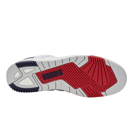 Wyprzedaż - Sneakersy męskie sportowe białe K-Swiss Match Pro LTH tenisówki ze skóry naturalnej (08905-130-M)