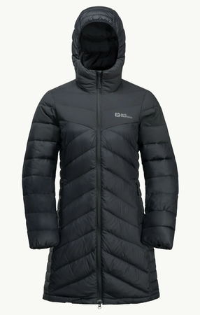 Wyprzedaż - Kurtka zimowa damska puchowa Jack Wolfskin Tundra Down Coat czarne (1207751_6000)