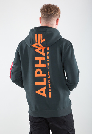 Bluza męska Alpha Industries Back Print Hoody z kieszenią na przodzie (178318-353)