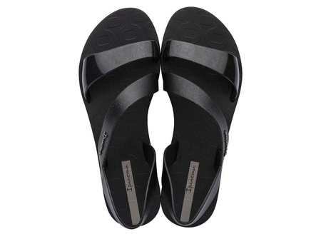 Sandały damskie Ipanema Vibe Sandal Black/Glitter na lato czarne (82429-AJ078)