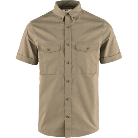 Koszula z długim rękawem męska Fjällräven Övik Air Stretch SS Shirt M Suede Brown (F12600213-244)