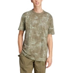 Wyprzedaż - Koszulka męska adidas Adventure Allover Print Olive Strata zielona (IL5174)