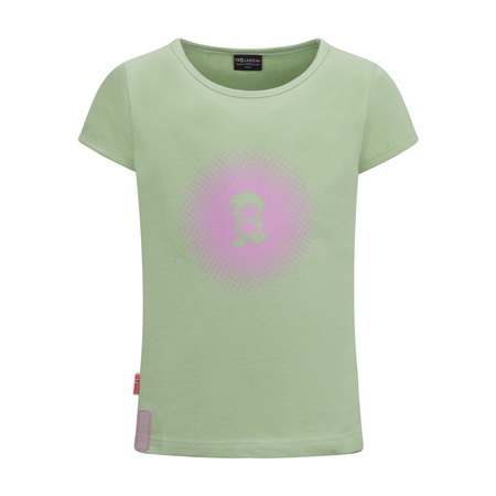 Koszulka szybkoschnąca z filtrem UPF30+ dziecięca dla dziewczynki Trollkids Girls Logo T pistachio green/wild rose (112-353)