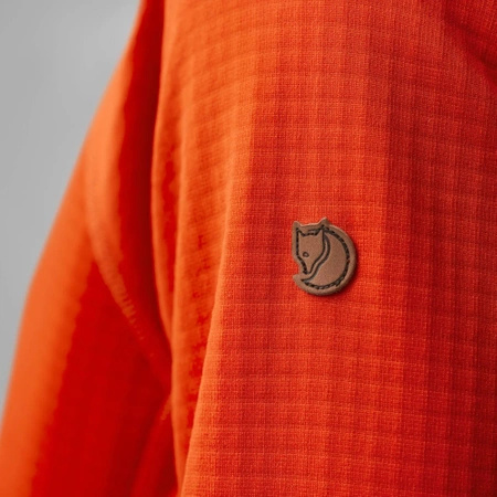 Polar damski Fjällräven Abisko Grid Fleece Hoodie W Flame Orange (F14600184-214)