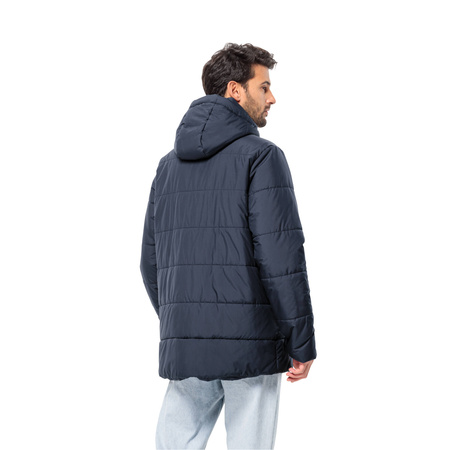 Wyprzedaż - Kurtka przejściowa męska Jack Wolfskin Deutzer Long JKT wodoodporna granatowa (1207451_1010)