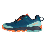 Buty hikingowe dziecięce dla chłopca/dziewczynki Trollkids Kids Sandefjord Hiker XT dusky turquoise/dark navy/glow orange (664-198)