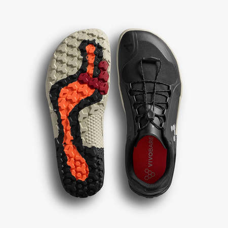 Buty turystyczne Vivobarefoot PRIMUS TRAIL III ALL WEATHER FG WOMENS Obsidian trekkingi minimalistyczne (209305-01)