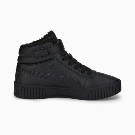 Buty zimowe damskie/młodzieżowe Puma Carina 2.0 MID WTR JR sneakersy wysokie czarne (387380-01)