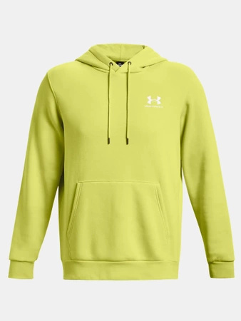 Bluza kangurka męska UNDER ARMOUR Essential Fleece z kapturem zółta (1373880-743)