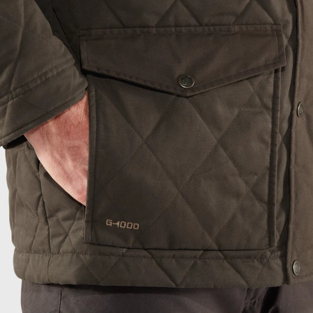 Kurtka puchowa ocieplana męska Fjällräven Övik Wool Padded Jacket M Dark Olive (F84127-633)