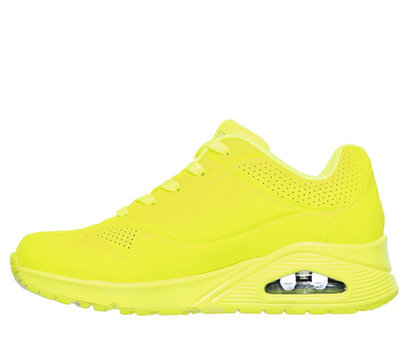 Buty sportowe damskie Skechers Uno Night Shades sneakersy żółte (73667-NYEL)