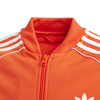 Bluza dresowa młodzieżowa  adidas Originals SUPERSTAR TOP sportowa rozpinana z paskami logo pomarańczowa (DV2899)