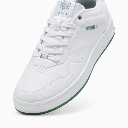 Wyprzedaż - Buty sportowe męskie Puma Court Classic Better White Archive z eko-skóry białe (395088-01)