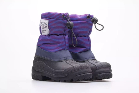 Śniegowce dziecięce LEE COOPER purple buty na zimę ocieplane ze ściągaczem fioletowe (LCJ-21-44-0526K)