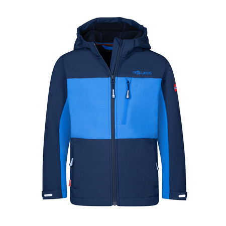 Kurtka softshell Trollkids Kids Bergsfjord Winter Softshell Jacket dla chłopca/dziewczynki (465-101)