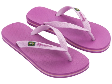 Wyprzedaż - Japonki plażowe damskie Ipanema Class Brasil klapki na lato różowe (80408-AI769)