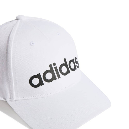 Czapka z daszkiem damska/męska adidas DAILY CAP WHITE regulowana logo na przodzie biała (IC9707)