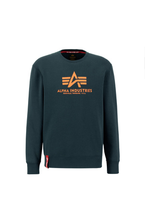 Bluza sportowa męski Alpha Industries Basic Sweater nierozpinana zielona (178302-353)