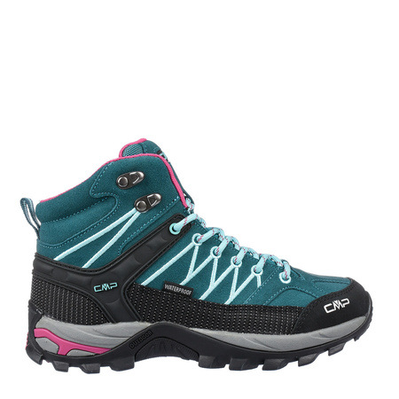 Buty trekkingowe damskie CMP Rigel MID WMN outdoorowe turystyczne zamszowe zielone (3Q12946-16NN)