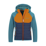 Kurtka przejściowa polarowa dziecięca dla chłopca/dziewczynki Trollkids Kids Sirdal Jacket lake blue/bright orange (372-190)