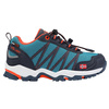 Wodoodporne buty turystyczne dziecięce dla chłopca/dziewczynki Trollkids Kids Trolltunga Hiker Low atlantic blue/dark navy/glow orange (155-197)