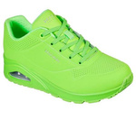 Sneakersy damskie Skechers Night Shades buty sportowe zielone limonka (73667-LMGN)