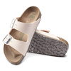 Klapki damskie Birkenstock Arizona Vegan Birko-Flor Nubuck Narrow Light Rose na wąską stopę wegańskie (1019635)