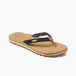 SANDAŁY DAMSKIE REEF CUSHION SANDS CZARNO/TAN (RF0A3YOW-BTA)