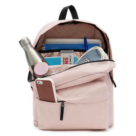 Plecak miejski damski Vans The Realm Backpack lifestylowy na laptopa różowy (VN0A3UI6BQL)