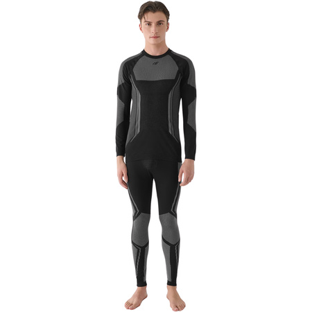 Koszulka termoaktywna męska 4F M165 głęboka czerń (4FWAW24USEAM165 20S)