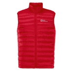 Kamizelka męska bezrękawnik Jack Wolfskin PACK & GO DOWN VEST M kaczy puch adrenaline red (1207011_2206)