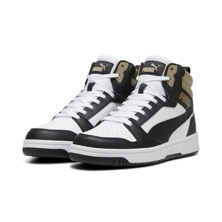 Wyprzedaż - Sneakersy męskie Puma Rebound v6 wysokie za kostkę białe (392326-22)