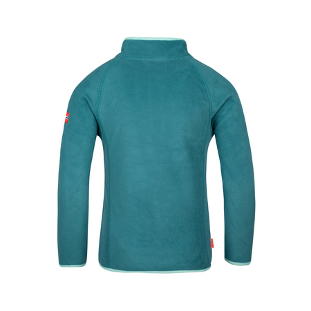 Bluza polarowa dla dziewczynki/chłopca z zamkiem Trollkids Kids Nordland Half Zip zielona (707-332)