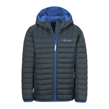 Kurtka ultralekka przejściowa dziecięca dla chłopca/dziewczynki Trollkids Kids Eikefjord Jacket dark navy/cobalt blue (463-110)