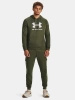 Wyprzedaż - Bluza z kapturem sportowa męska Under Armour UA Armour Fleece Big Logo HD zielona (1379743-390)