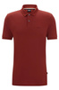 Koszulka Polo męska BOSS Pallas Open Brown regular fit brązowa (50468301-248)