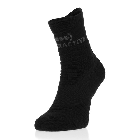 Wyprzedaż - Skarpety damskie/męskie czarne Monotox Hyperactive Socks Black 2-Pack (MX20010)