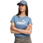 Koszulka damska Puma Ess Metallic No.1 Logo niebieska (631536 34)