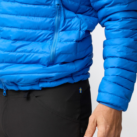 Wyprzedaż - Kurtka zimowa z kapturem męska Fjällräven Expedition Lätt Hoodie M UN Blue puchowa niebieska (F86119-525)